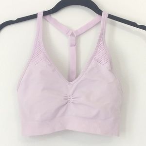 Athleta Lilac Racerback Sports Bra
